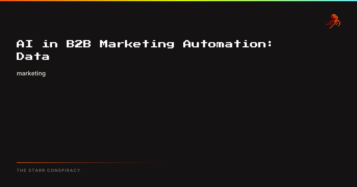 AI in B2B Marketing Automation: 2025 Data | The Starr Conspiracy