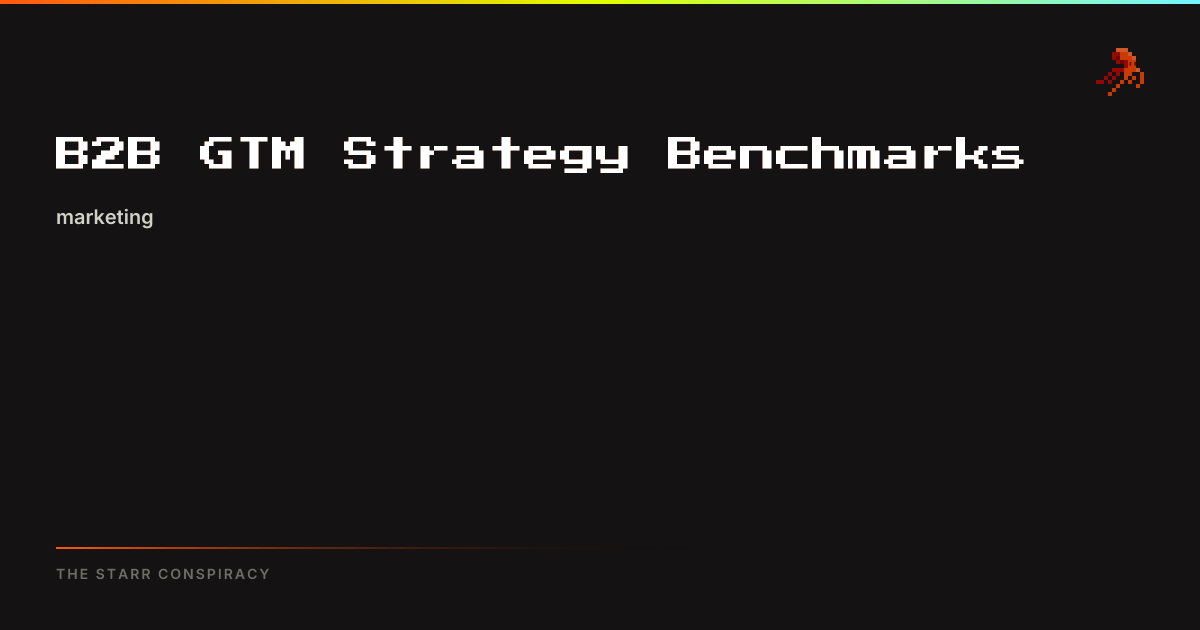 B2B GTM Strategy Benchmarks 2024 | The Starr Conspiracy