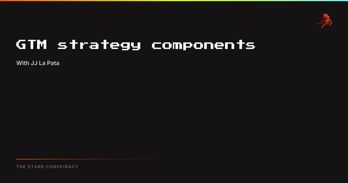 GTM strategy components